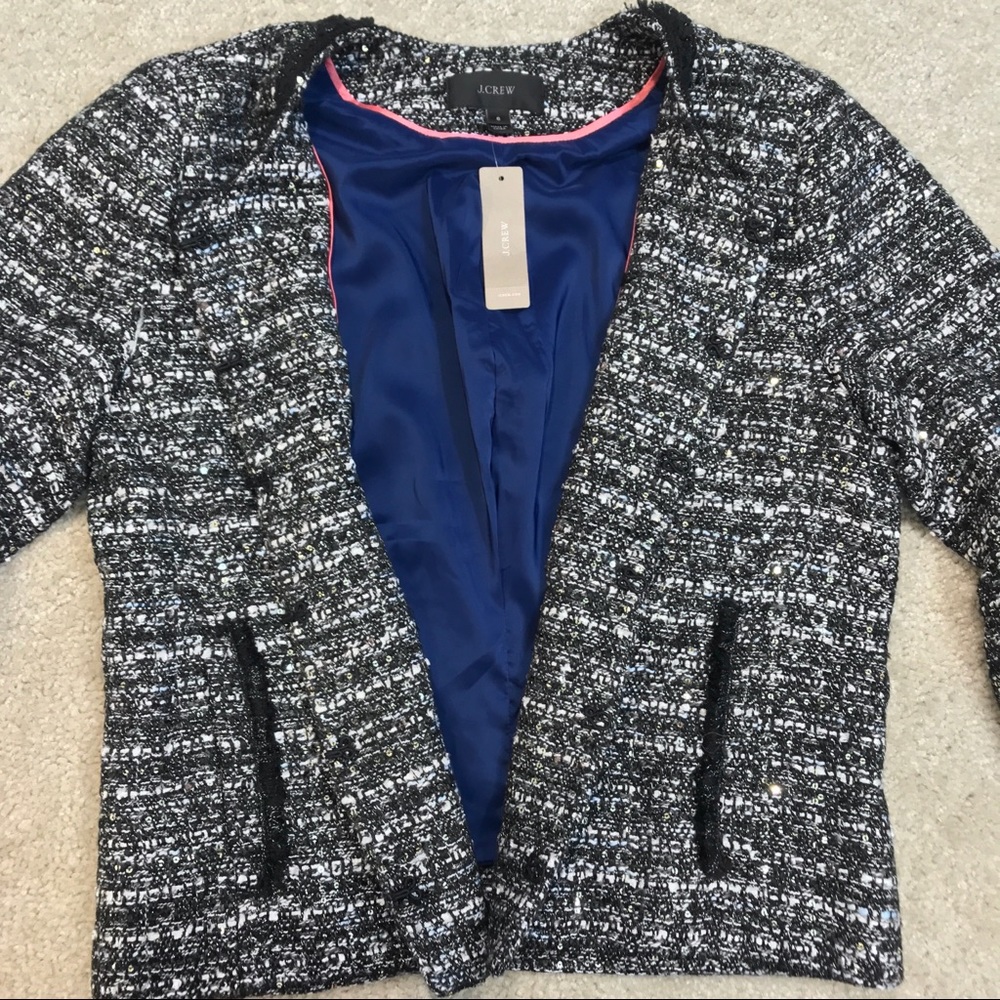 🎄NWT🎄 J Crew Tweed Lady Jacket - Picture 9 of 14